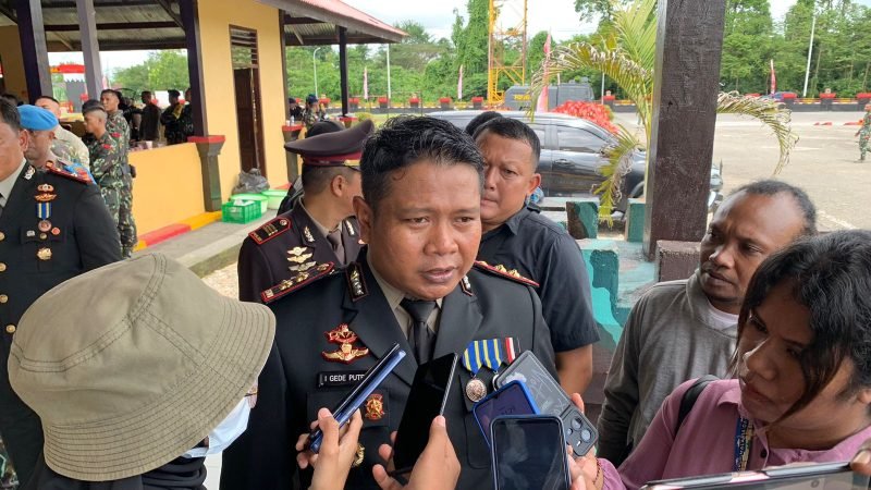 Kapolres Mimika, AKBP I Gede Putera. (Foto: Galeri Papua/Moh. Wahyu Welerubun)
