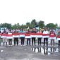 Gerakan nasional menyonsong HUT ke-79 RI, pembagian 10 juta bendera merah putih, di Kabupaten Mappi, Papua Selatan. (Foto: Istimewa/Humas Pemkab Mappi)