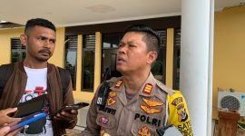 Kasat Lantas Polres Mimika, AKP Darwis. (Foto: Galeri Papua/Moh. Wahyu Welerubun)