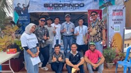 Stan Pameran PT Sucofindo pada peringatan Hari Lingkungan Hidup Sedunia 2024 di pelataran Graha Eme Beme Yauware, Mimika, Papua Tengah. (Foto: Istimewa/Dok. PT Sucofindo)