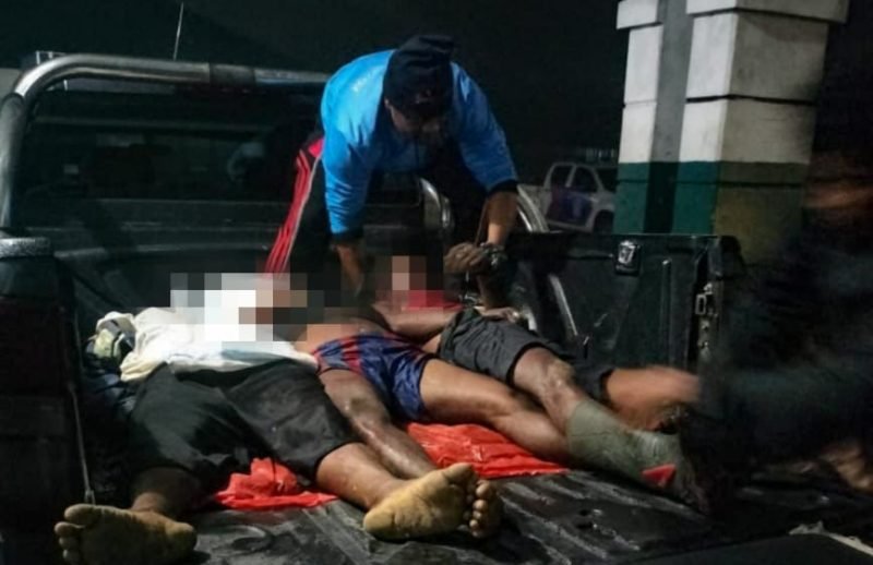 Tampak tiga jenazah yang tewas ditembak Satgas Yonif RK 753/AVT di Puncak Jaya, Papua Tengah, Selasa (16/7/2024). (Foto: Istimewa)