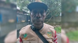 Kepala Kampung Aindua, Distrik Mimika Barat Jauh, Mimika, Papua Tengah, Petrus Kamuti. (Foto: Istimewa) 