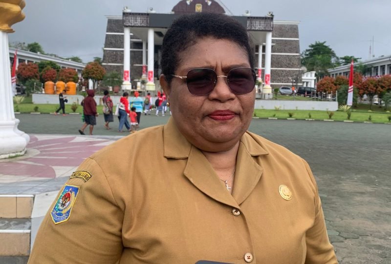 Kepala Dinas Tanaman Pangan, Holtikultura dan Perkebunan Kabupaten Mimika, Alice Irene Wanma, (Foto: Galeri Papua/Wahyu)