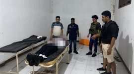 Tampak jenazah korban Tonias Silak di salah satu ruangan RSUD Dekai, Kabupaten Yahukimo. (Foto: Istimewa)
