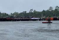 Apel gelar pasukan di pelataran Kantor Pusat Pemerintahah Kabupaten Mimika, Senin (2/9/2024), (Foto: Galeri Papua/Wahyu)