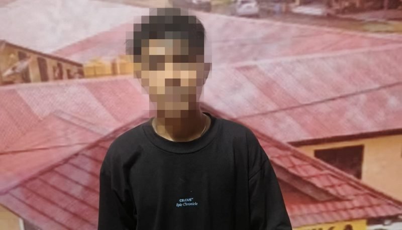 Salah satu pelaku tindakan kekerasan penikaman di Jalan WR Soepratman, Timika, Papua Tengah, telah diamankan polisi. (Foto: Istimewa/Sat Reskrim Polres Mimika)