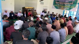 Suasana Jumat Berkah Bersama IPHI di Masjid Arrahman Lapas Timika. (Foto: Galeri Papua/Wahyu) 