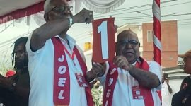 Pasangan JOEL mendapatkan nomor urut satu dalam Pilkada Mimika 2024. (Foto: Galeri Papua/Endy Langobelen)