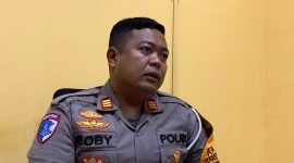 Kasat Lantas Polres Mimika, AKP Boby Pratama. (Foto: Galeri Papua/Wahyu)