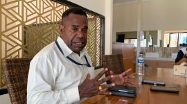 Ketua MRP Papua Tengah, Agustinus Anggaibak. (Foto: Galeri Papua/Wahyu)