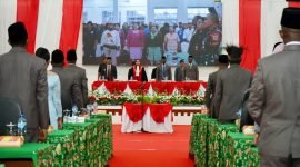 Acara pelantikan Anggota DPR Mappi periode 2024-2029. (Foto: Istimewa/Humas Pemda Mappi)