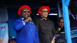 Pasangan calon Bupati dan Wakil Bupati Mimika, Alexsander Omaleng dan Yusuf Rombe. (Foto: Istimewa/Tim AIYE)