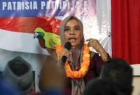 Calon Wakil Bupati Mimika nomor urut 2, Peggi Patrisia Pattipi. (Foto: Istimewa/Tim MP3)