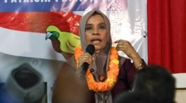 Calon Wakil Bupati Mimika nomor urut 2, Peggi Patrisia Pattipi. (Foto: Istimewa/Tim MP3)