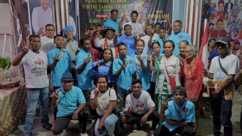 Relawan Benteng Gaharu nyatakan dukungan terhadap Maximus-Peggi. (Foto: Istimewa/Tim MP3)