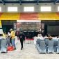 Suasana persiapan pleno rekapitulasi suara tingkat kabupaten di GOR Futsal, Jalan Poros SP2 - SP5, Timika, Papua Tengah, Sabtu (7/12/2024). (Foto: Istimewa/Omar)