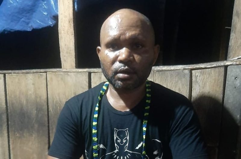 Tokoh Intelektual Amungme, Abraham Uamang, saat ditemui, Selasa (4/2/2025), (Foto: Istimewa)