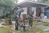 Kodim 1710/Mimika bangun empat sumur bor untuk membantu warga cegah krisis air. (Foto: Istimewa/Kodim 1710/Mimika)