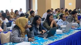 Perwakilan OPD Lingkup Pemerintah Kabupaten Mimika dalam kegiatan FGD Pengukuran IPP dan IKM yang dilaksanakan di Aula Kantor Bappeda, Selasa (20/5/2025). (Foto: Galeri Papua/Ahmad)