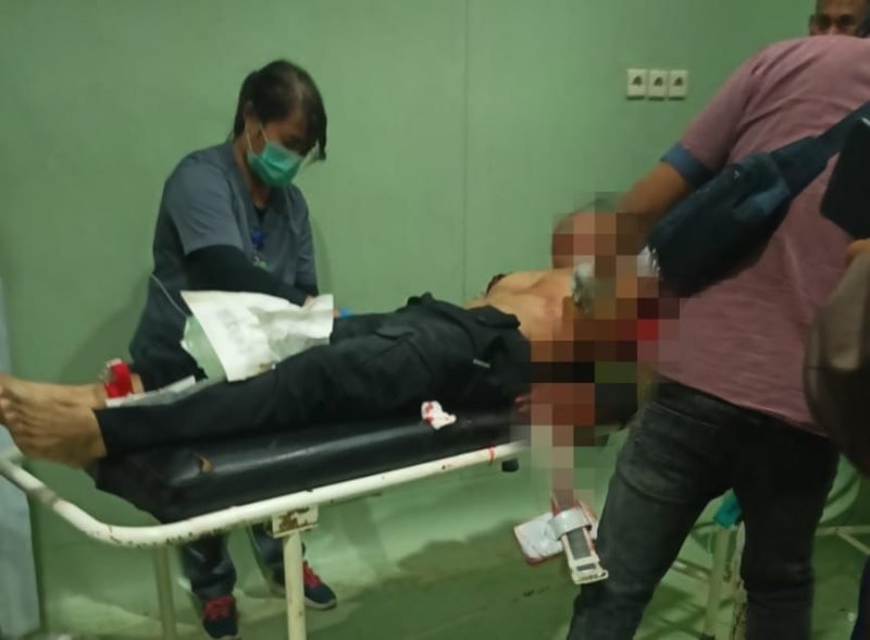 Bripka MD, korban penembakan oleh OTK, dirawat di RSUD Wamena. (Foto: Istimewa)