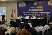 Suasana Rapat Dewan Smart City yang berlangsung di Ballroom Hotel Horison Ultima, Rabu (28/5/2025). (Foto: Galeri Papua/Ahmad)