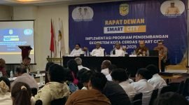 Suasana Rapat Dewan Smart City yang berlangsung di Ballroom Hotel Horison Ultima, Rabu (28/5/2025). (Foto: Galeri Papua/Ahmad)