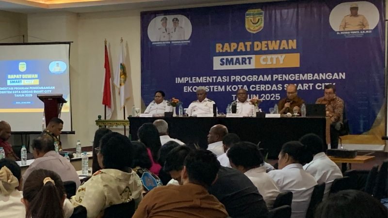 Suasana Rapat Dewan Smart City yang berlangsung di Ballroom Hotel Horison Ultima, Rabu (28/5/2025). (Foto: Galeri Papua/Ahmad)