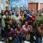 Foto bersama IPMAPAN se-Kota Studi Sorong, Papua Barat, usai melakukan diskusi tentang pengaruh teknologi terhadap kesehatan di asrama. (Foto: Istimewa/IPMAPAN Sorong)
