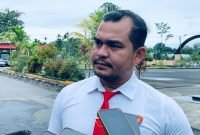 Kasat Reskrim Polres Mimika, AKP Rian Oktaria, saat ditemui wartawan di Mapolres Mimika, Jalan Agimuga, Mile 32, Distrik Kuala Kencama, Mimika, Papua Tengah, Sabtu (31/5/2025). (Foto: Galeri Papua/Ahmad)