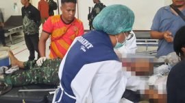 Jenazah Anggota Kodim 1715/Yahukimo, Serka SM, di RSUD Dekai, Yahukimo, Papua Pegunungan. (Foto: Istimewa)