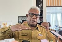 Bupati Mimika, Johannes Rettob. (Foto: Galeri Papua/Benaz)