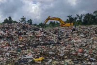 Tempat pembuangan akhir (TPA) sampah di Iwaka, Mimika, Papua Tengah. (Foto: Istimewa/Febri)