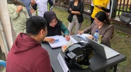 Pelayanan SIM, pemeriksaan kesehatan, dan pelayanan SKCK gratis di Jalan Cenderawasih, Mimika, Papua Tengah, oleh Polres Mimika. (Foto: Istimewa/Humas Polres Mimika)