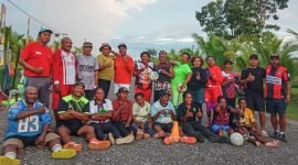 Para pemain Sepak Bola Berjalan Kabupaten Mimika. (Foto: Istimewa)