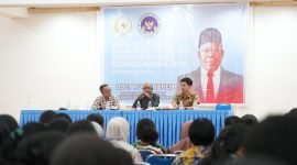 Sosialisasi Program Makan Bergizi Gratis di Gedung Serbaguna Gereja Maranatha, Kabupaten Manokwari, pada Senin (30/6/2025). (Foto: Istimewa)
