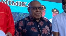 Wakil Bupati Mimika, Emanuel Kemong. (Foto: Galeri Papua/Ahmad)