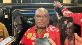 Gubernur Papua Tengah, Meki Nawipa. (Foto: Galeri Papua/Endy Langobelen)