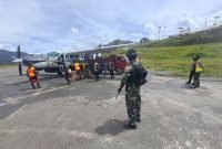 TNI ambil alih operasional Bandara Bilorai Sugapa, Intan Jaya, Papua Tengah. (Foto: Istimewa/Kopasgat TNI)