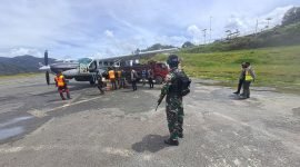 TNI ambil alih operasional Bandara Bilorai Sugapa, Intan Jaya, Papua Tengah. (Foto: Istimewa/Kopasgat TNI)