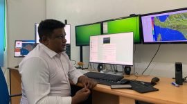 Prakirawan BMKG Mimika, Stevan Yawan. (Foto: Galeri Papua/Ahmad)