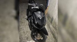 Barang bukti sepeda motor Yamaha warna hitam yang disita polisi dari tangan pelaku. (Foto: Istimewa/Humas Polres Mimika)