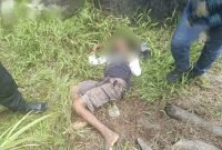 Kepolisian melalui Satgas Operasi Damai Cartenz sektor Yahukimo merespons kejadian tersebut dan menemukan korban telah tergeletak bersimbah darah. (Foto: Istimewa/Satgas Humas Operasi Damai Cartenz)