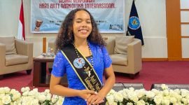 Vera Kogoya, Duta Anti Narkoba Mimika 2025, atlet basket dan rugby, serta pebisnis muda. (Foto: Istimewa)