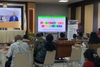 Pelaksanaan seminar awal studi kelayakan pembentukan DOB Kota Madya Timika, di ruang rapat Kantor Bappeda Kabupaten Mimika, Jumat (22/8/2025), (Foto: Galeri Papua/Ahmad)