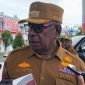 Bupati Mimika, Johannes Rettob, saat ditemui wartawan di Kantor Pusat Pemerintahan Kabupaten Mimika, Senin (25/8/2025). (Foto: Galeri Papua/Ahmad)