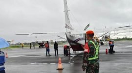 Situasi di Bandara Mozes Kilangin Timika, Kabupaten Mimika, Papua Tengah. (Foto: Istimewa/Satgas Korpasgat TNI)