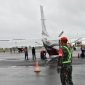 Situasi di Bandara Mozes Kilangin Timika, Kabupaten Mimika, Papua Tengah. (Foto: Istimewa/Satgas Korpasgat TNI)