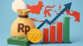 Ilustrasi anggaran Rp200 triliun digelontorkan ke Himbara (Himpunan Bank Milik Negara) untuk penguatan ekonomi. (Foto: Istimewa/Ilustrasi dihasilkan ChatGPT)