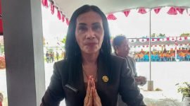 Pelaksana Tugas (Plt) Kepala BPBD Kabupaten Mimika, Agustina Rahaded. (Foto: Istimewa/Abdul)
