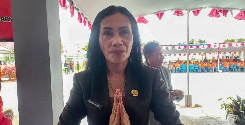 Pelaksana Tugas (Plt) Kepala BPBD Kabupaten Mimika, Agustina Rahaded. (Foto: Istimewa/Abdul)